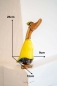 Preview: Dänische Ente im Radfahrer Outfit, handgefertigt aus Naturholz (25cm)